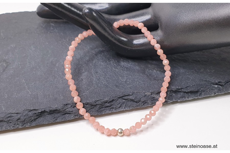 Armband Rhodochrosit facettiert 3mm